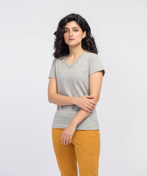 Women's Basic V-Neck Tee